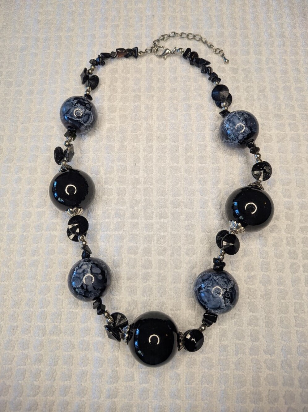 Chunky Bubble Bead Statement Necklace